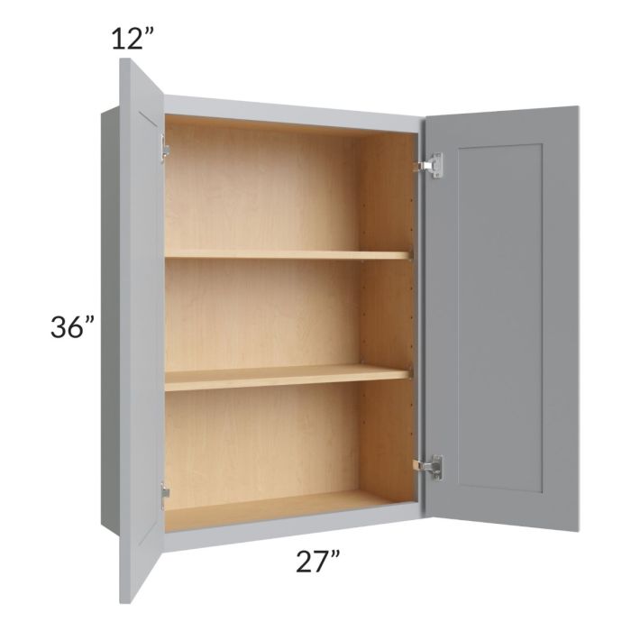 RTA Asheville Grey Shaker 27" x 36" Wall Cabinet