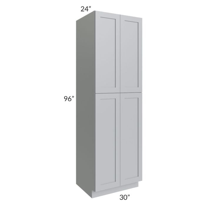 RTA Asheville Grey Shaker 30" x 96" Wall Pantry Cabinet