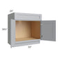 RTA Asheville Grey Shaker 33" Sink Base Cabinet