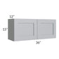 RTA Asheville Grey Shaker 36x15 Wall Cabinet