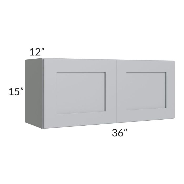 RTA Asheville Grey Shaker 36x15 Wall Cabinet