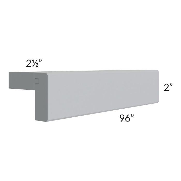 RTA Asheville Grey Shaker 8' Light Rail Molding