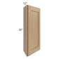 RTA Asheville Rift Oak Shaker 12" x 30" Wall End Angle Cabinet with 2 Decorative End Panels