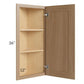 RTA Asheville Rift Oak Shaker 12" x 36" Wall End Angle Cabinet with 1 Decorative End Panel
