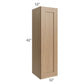 RTA Asheville Rift Oak Shaker 12" x 42" Wall Cabinet