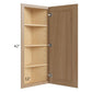 RTA Asheville Rift Oak Shaker 12" x 42" Wall End Angle Cabinet with 2 Decorative End Panels