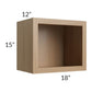 RTA Asheville Rift Oak Shaker 18" x 15" Wall Open Cabinet