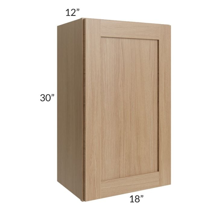 RTA Asheville Rift Oak Shaker 18 " x 30" Wall Cabinet