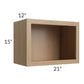 RTA Asheville Rift Oak Shaker 21" x 15" Wall Open Cabinet