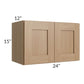 RTA Asheville Rift Oak Shaker 24" x 15" Wall Cabinet - Left Finished Side