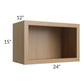 RTA Asheville Rift Oak Shaker 24" x 15" Wall Open Cabinet