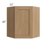RTA Asheville Rift Oak Shaker 24" x 30" Diagonal Corner Wall Cabinet