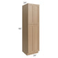 RTA Asheville Rift Oak Shaker 24" x 90" Wall Pantry Cabinet