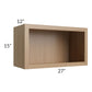 RTA Asheville Rift Oak Shaker 27" x 15" Wall Open Cabinet