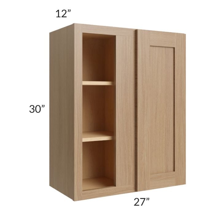 RTA Asheville Rift Oak Shaker 27" x 30" Wall Blind Cabinet