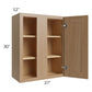 RTA Asheville Rift Oak Shaker 27" x 30" Wall Blind Cabinet