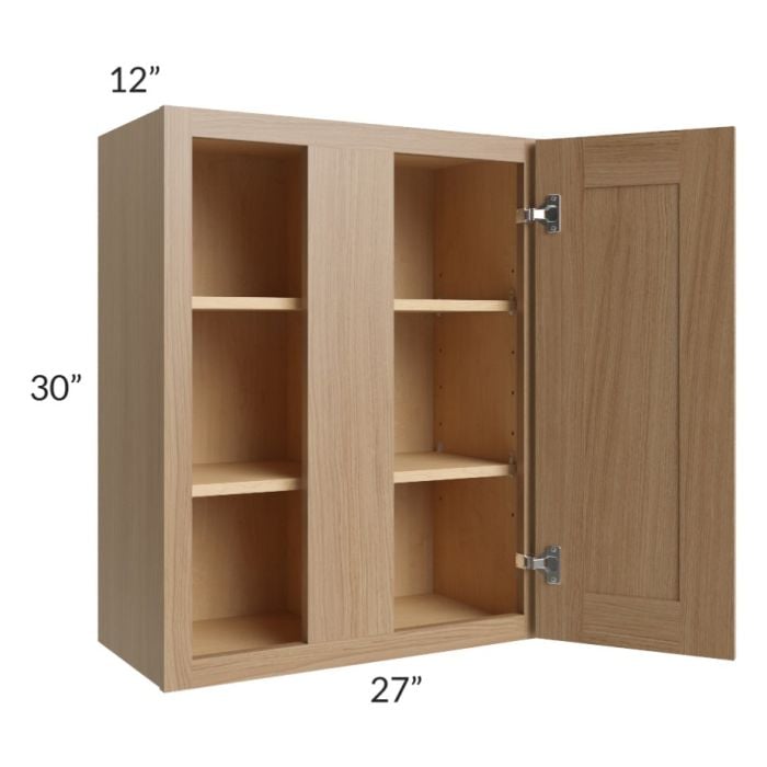 RTA Asheville Rift Oak Shaker 27" x 30" Wall Blind Cabinet