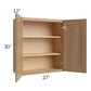 RTA Asheville Rift Oak Shaker 27 " x 30" Wall Cabinet with 1 Decorative End Panel