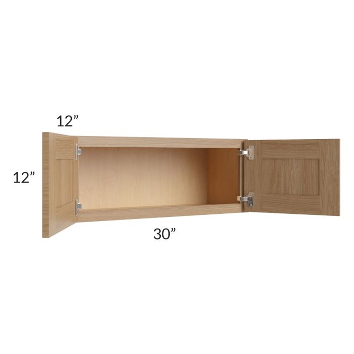 RTA Asheville Rift Oak Shaker 30" x 12" Wall Cabinet