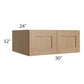 RTA Asheville Rift Oak Shaker 30" x 12" x 24" Wall Cabinet