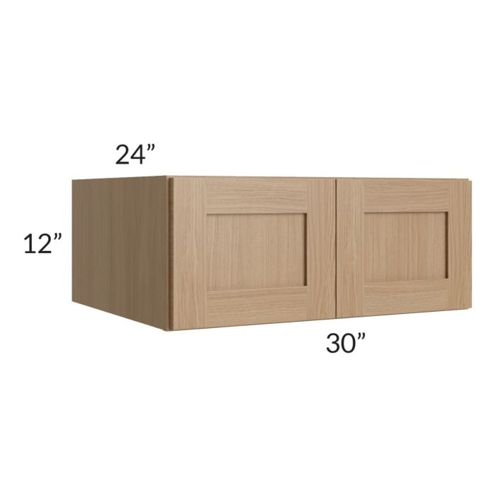 RTA Asheville Rift Oak Shaker 30" x 12" x 24" Wall Cabinet