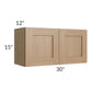 RTA Asheville Rift Oak Shaker 30" x 15" Wall Cabinet