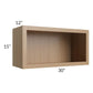 RTA Asheville Rift Oak Shaker 30" x 15" Wall Open Cabinet