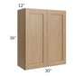 RTA Asheville Rift Oak Shaker 30" x 36" Wall Cabinet