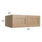 RTA Asheville Rift Oak Shaker 33" x 12" x 24" Wall Cabinet