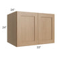 RTA Asheville Rift Oak Shaker 33" x 24" x 24" Wall Cabinet