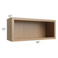 RTA Asheville Rift Oak Shaker 36" x 15" Wall Open Cabinet