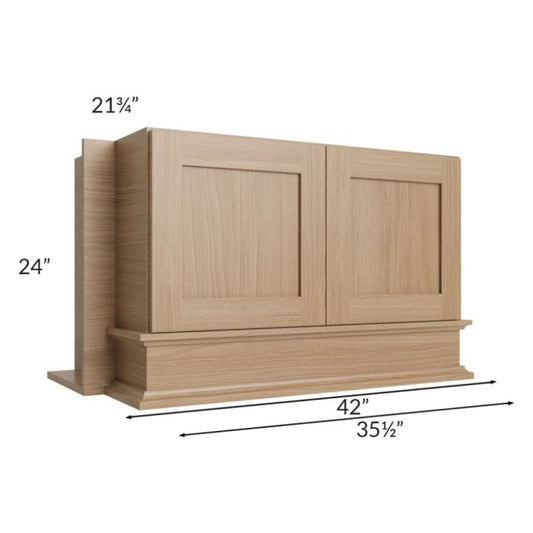 RTA Asheville Rift Oak Shaker 36" x 24" Wood Hood