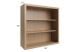 RTA Asheville Rift Oak Shaker 36" x 36" Wall Open Cabinet with 2 Decorative End Panels