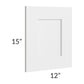 RTA Asheville White Shaker 15" Wall Decorative End Panel