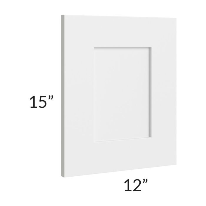 RTA Asheville White Shaker 15" Wall Decorative End Panel