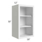 RTA Asheville White Shaker 18" x 30" Wall Open Cabinet