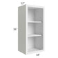 RTA Asheville White Shaker 18" x 36" Wall Open Cabinet