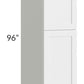 RTA Asheville White Shaker 18" x 96" Wall Pantry Cabinet with 1 Roll Out Tray