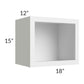 RTA Asheville White Shaker 18x15 Wall Open Cabinet