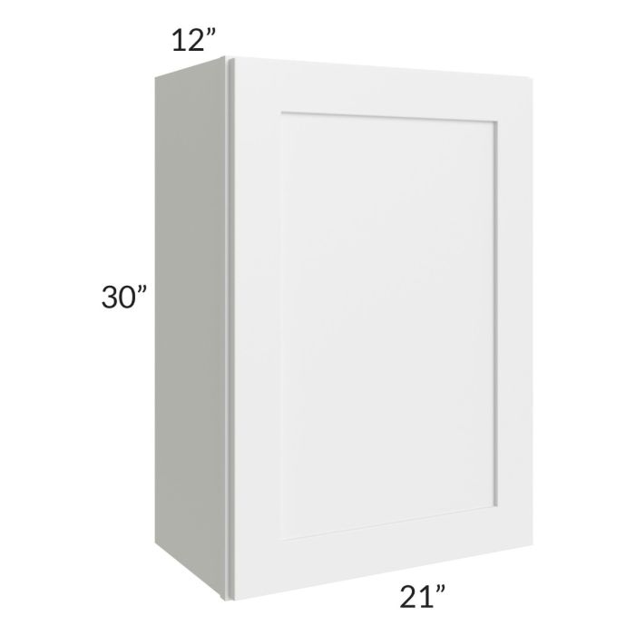 RTA Asheville White Shaker 21" x 30" Wall Cabinet