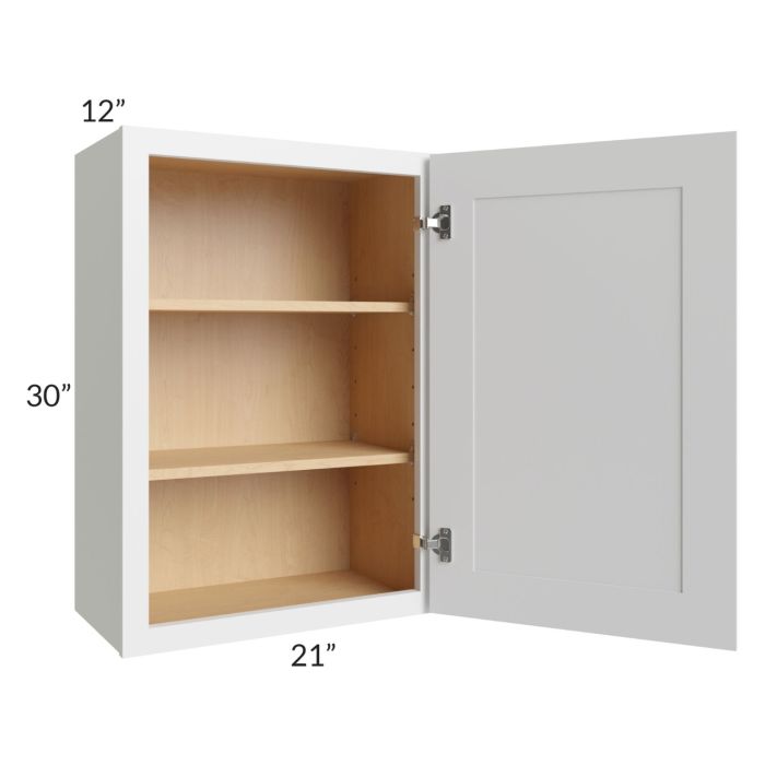 RTA Asheville White Shaker 21" x 30" Wall Cabinet