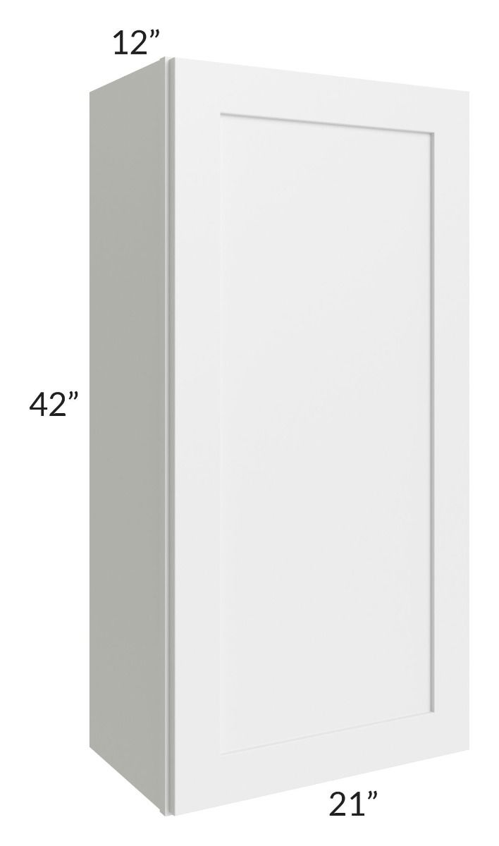 RTA Asheville White Shaker 21" x 42" Wall Cabinet