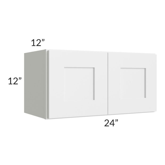 RTA Asheville White Shaker 24" x 12" Wall Cabinet