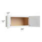 RTA Asheville White Shaker 24" x 12" Wall Cabinet