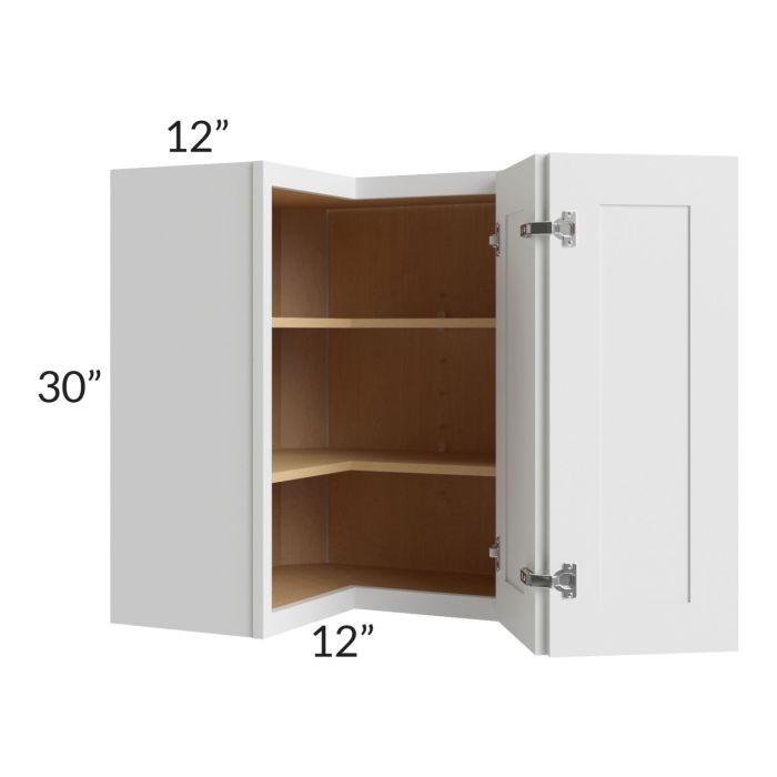 RTA Asheville White Shaker 24" x 30" Easy Reach Wall Cabinet