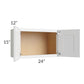 RTA Asheville White Shaker 24x15 Wall Cabinet