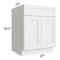 RTA Asheville White Shaker 27" Base Cabinet with 1 Decorative End Panel