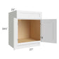 RTA Asheville White Shaker 27" Sink Base Cabinet