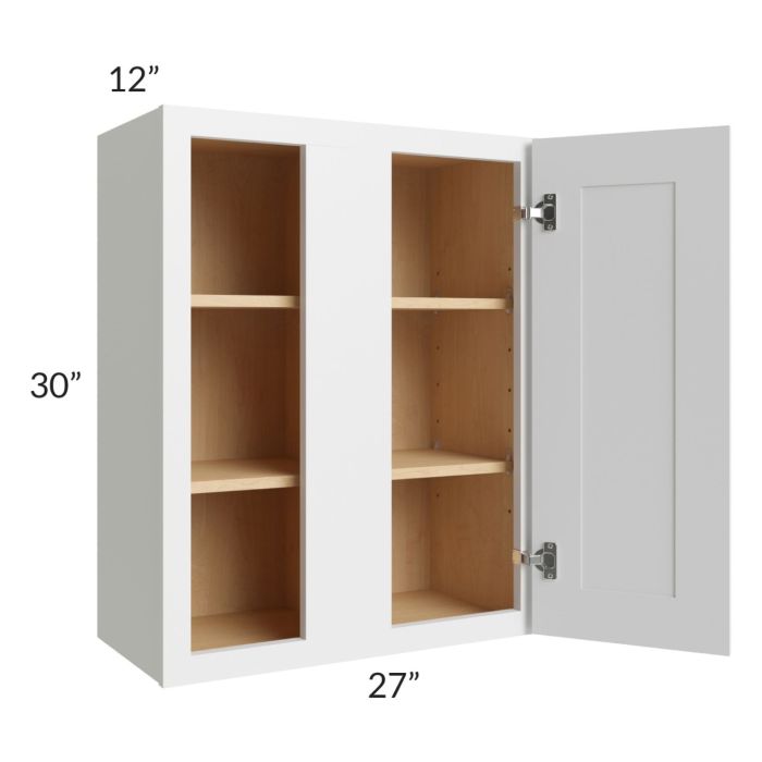 RTA Asheville White Shaker 27" x 30" Wall Blind Cabinet