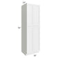 RTA Asheville White Shaker 30" x " 96 Wall Pantry Cabinet with 3 Roll Out Trays